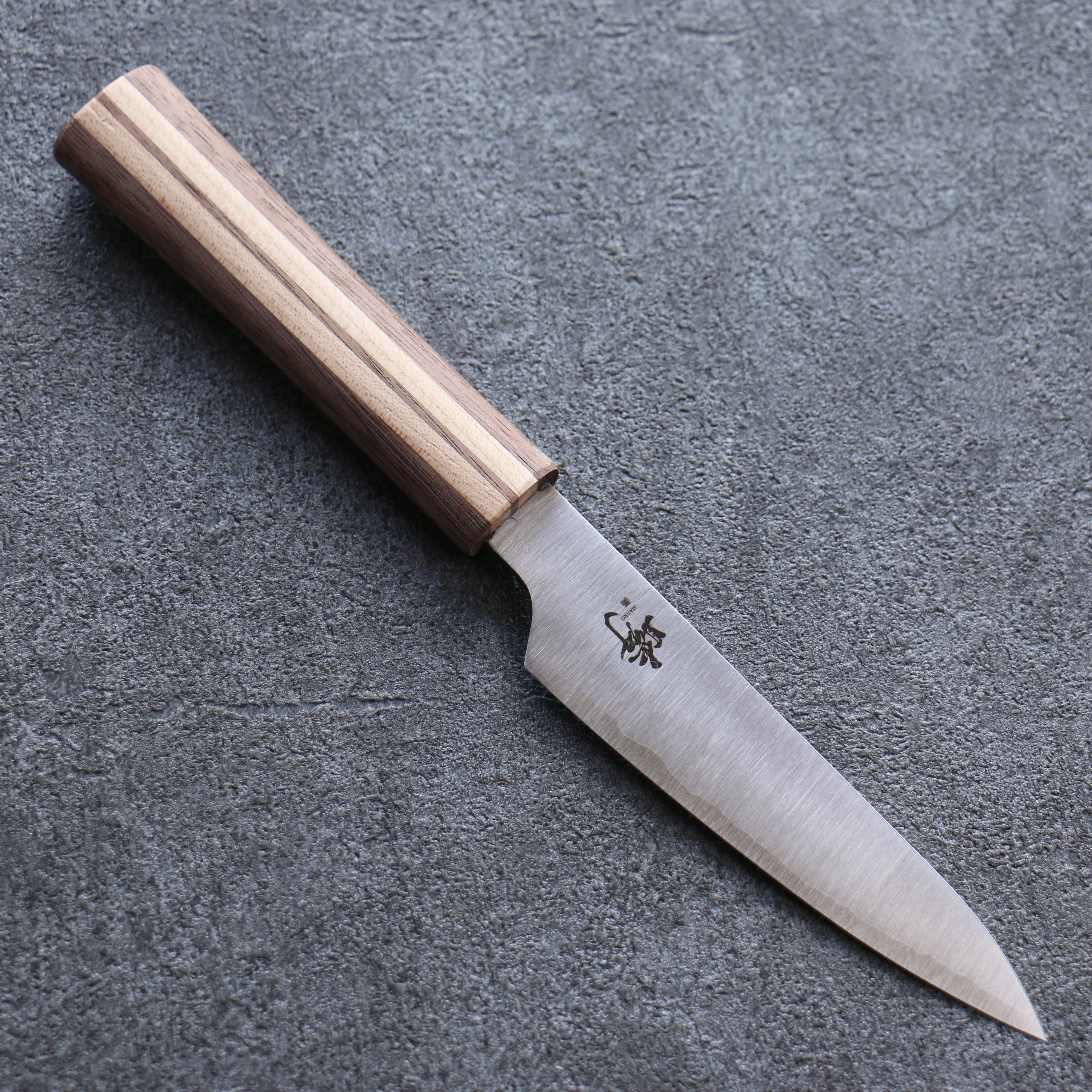 Shigeki Tanaka Majiro Silver Steel No.3 Petty-Utility 120mm Maple, Cherry, Walnut Handle - Seisuke Knife