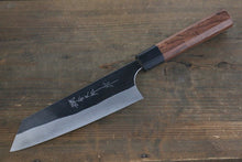  Yoshimi Kato Blue Super Clad Kurouchi Bunka Japanese Chef Knife 165mm with Honduras Rosewood Handle - Seisuke Knife