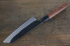 Yoshimi Kato Blue Super Clad Kurouchi Bunka Japanese Chef Knife 165mm with Honduras Rosewood Handle - Seisuke Knife