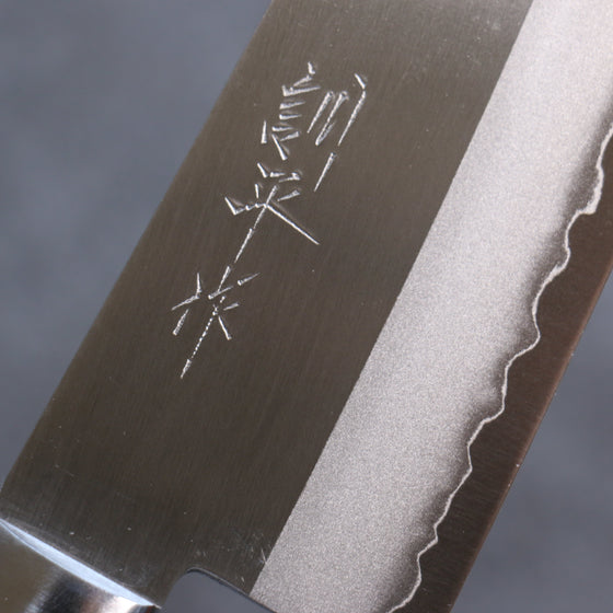 Kunihira VG1 Migaki Finished Santoku 170mm Navy blue Pakka wood Handle - Seisuke Knife