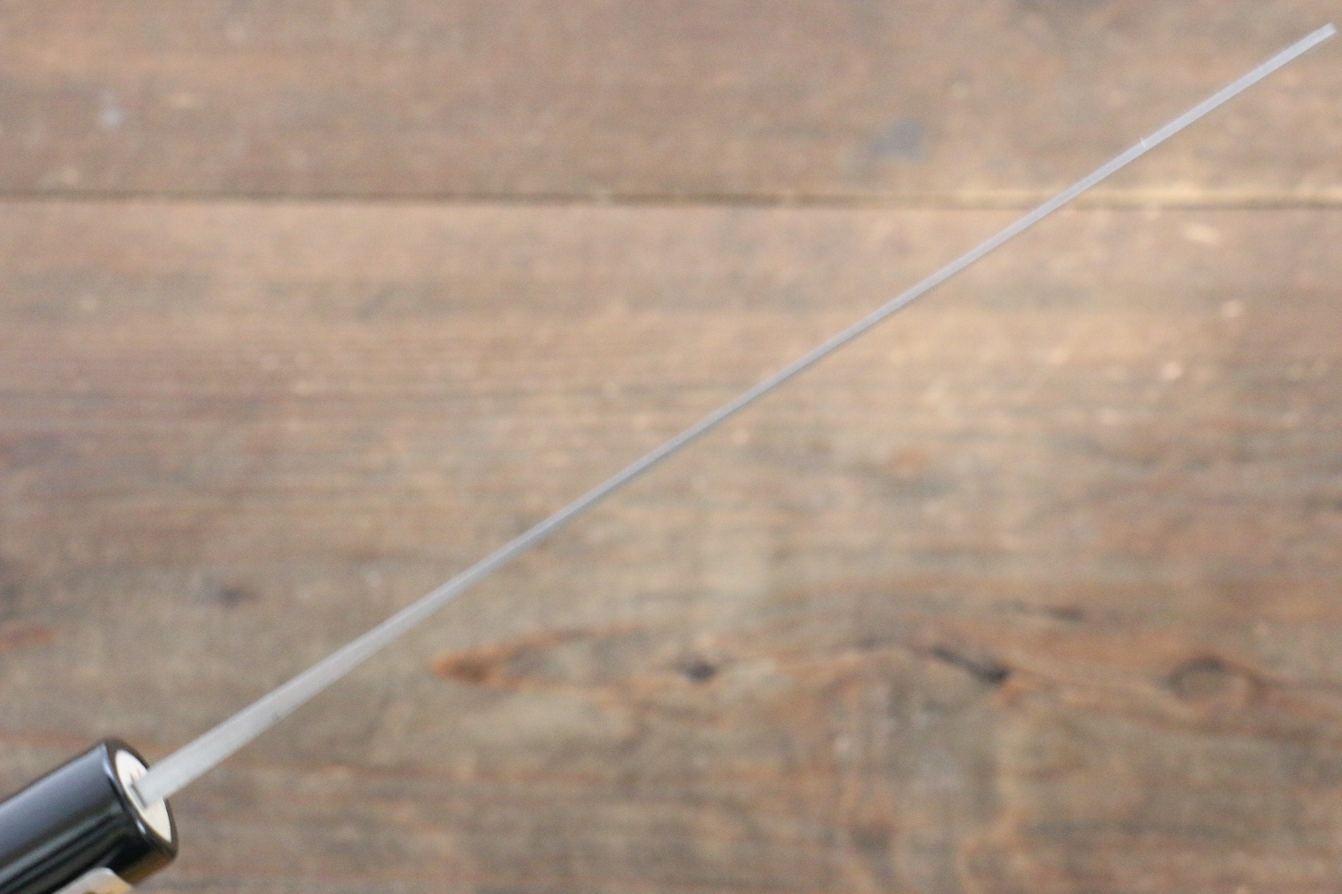 Kanetsune Blue Steel No.2 Migaki Finished Nakiri 165mm Magnolia Handle - Seisuke Knife