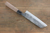 Shigeki Tanaka Blue Steel No.2 TEKKA Kurouchi Nakiri Japanese Chef Knife 165mm - Seisuke Knife