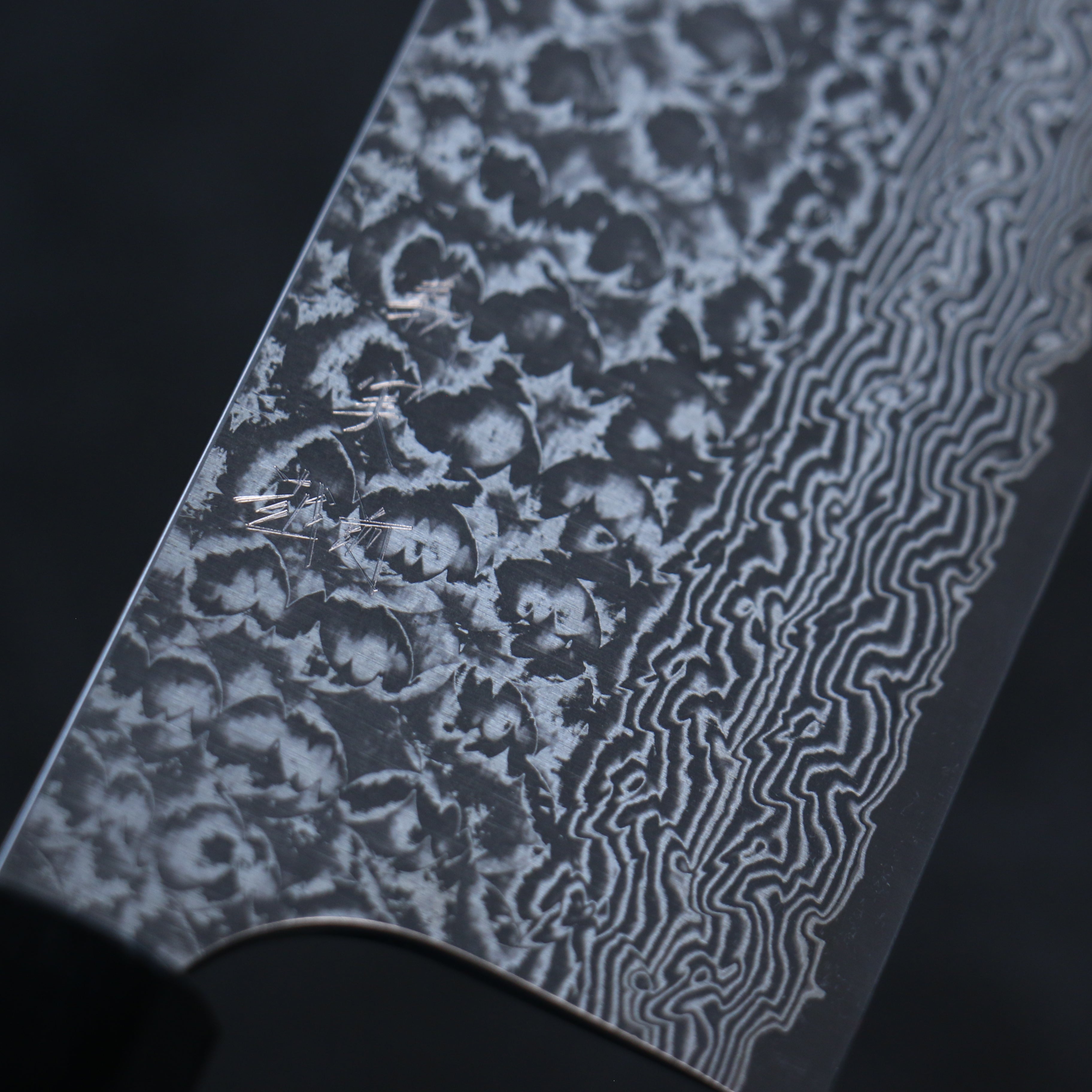 Yoshimi Kato VG10 Black Damascus Nakiri  165mm Wenge Handle - Seisuke Knife