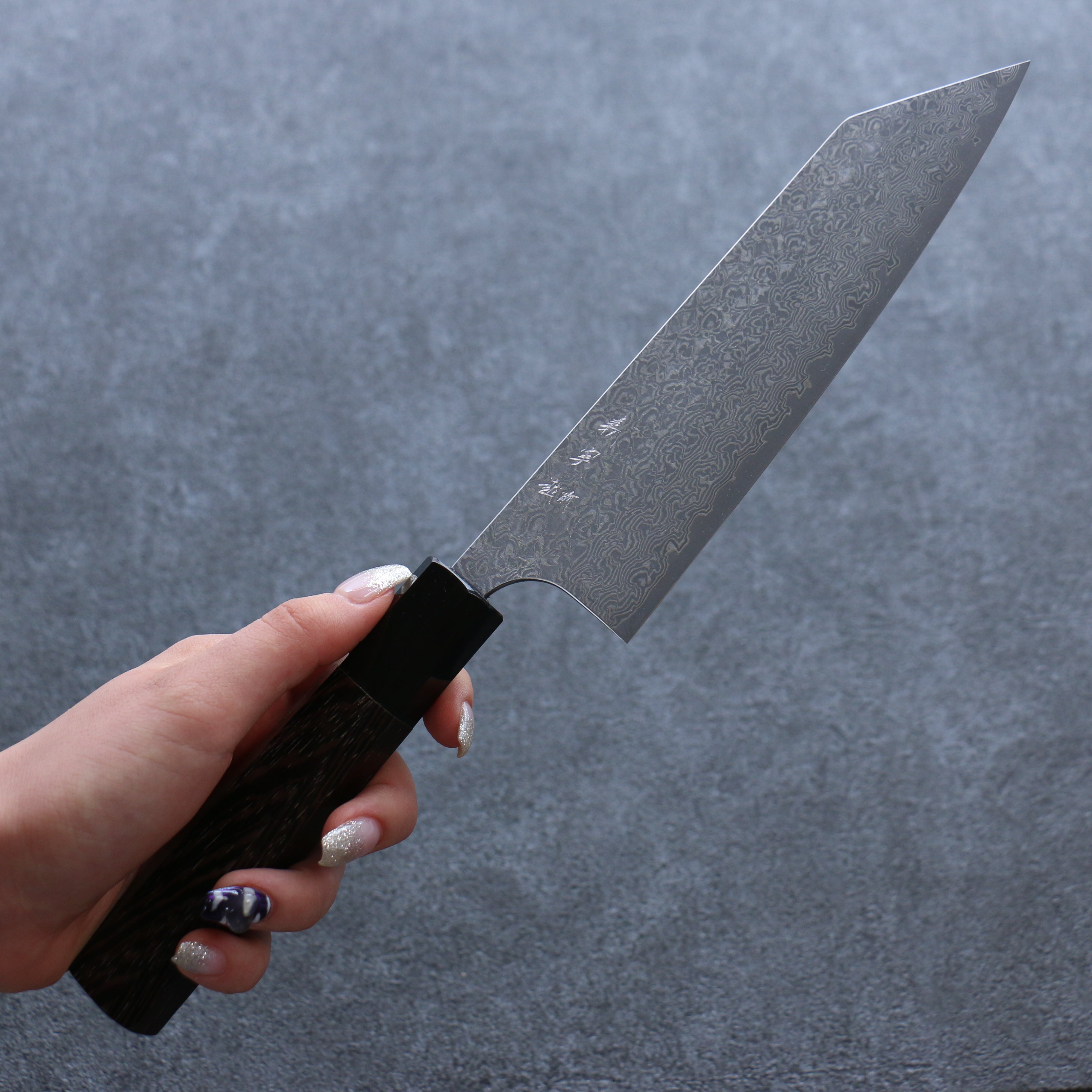 Yoshimi Kato VG10 Damascus Bunka 170mm Wenge Handle - Seisuke Knife