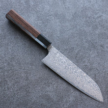  Yoshimi Kato VG10 Damascus Santoku 170mm Wenge Handle - Seisuke Knife
