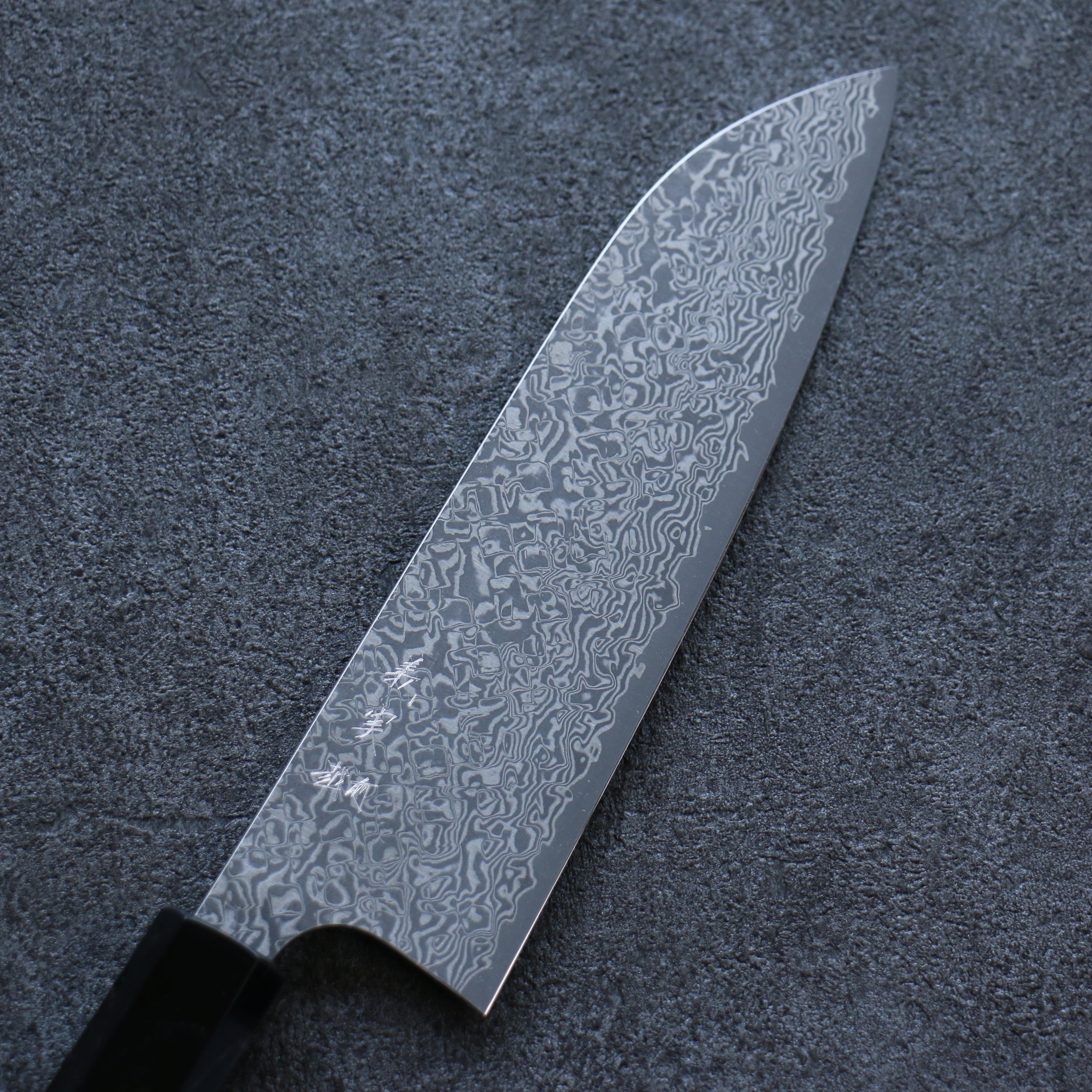 Yoshimi Kato VG10 Damascus Santoku 170mm Wenge Handle - Seisuke Knife