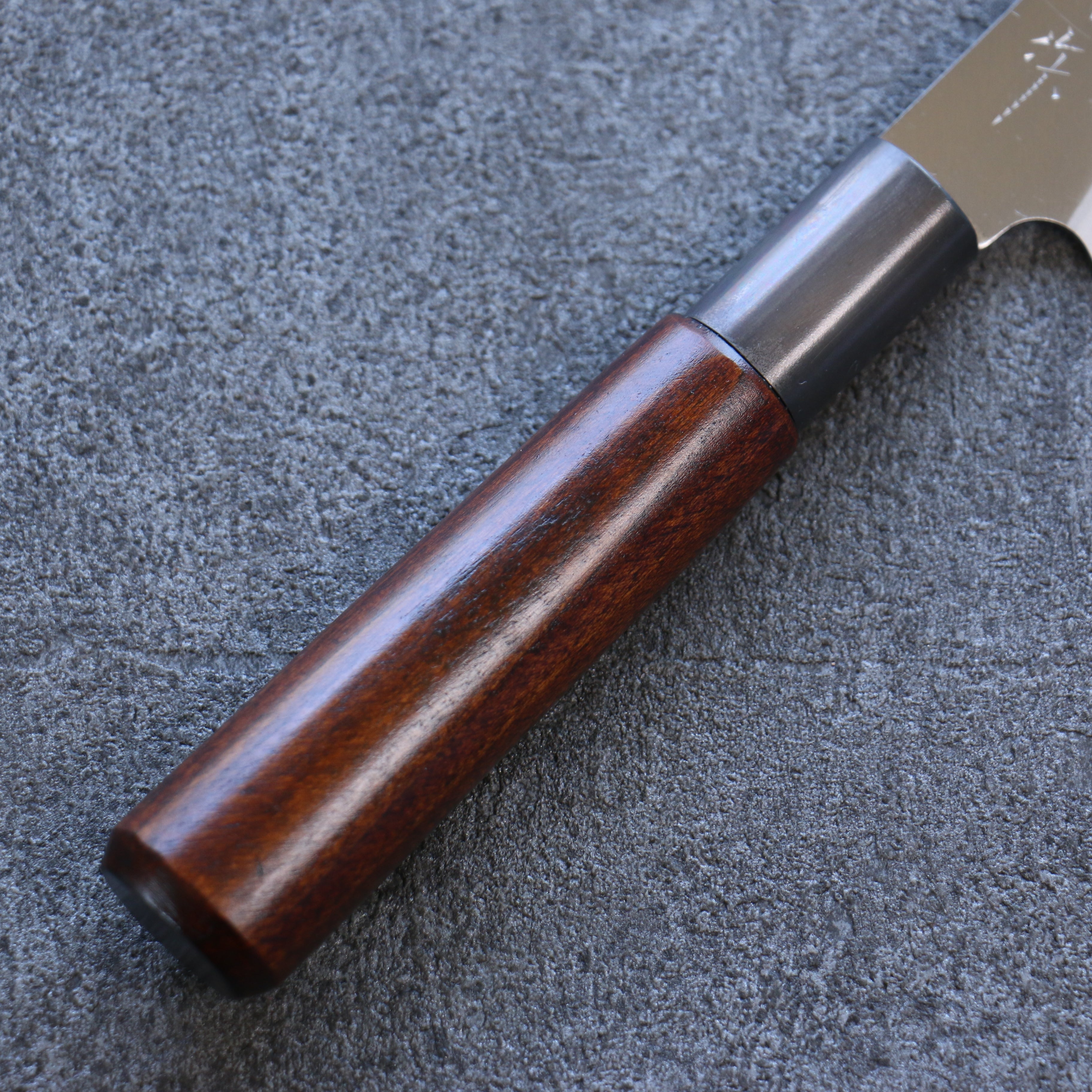 Misuzu VG10 Kasumitogi Kiritsuke Petty-Utility 105mm Brown Lacquered Handle - Seisuke Knife