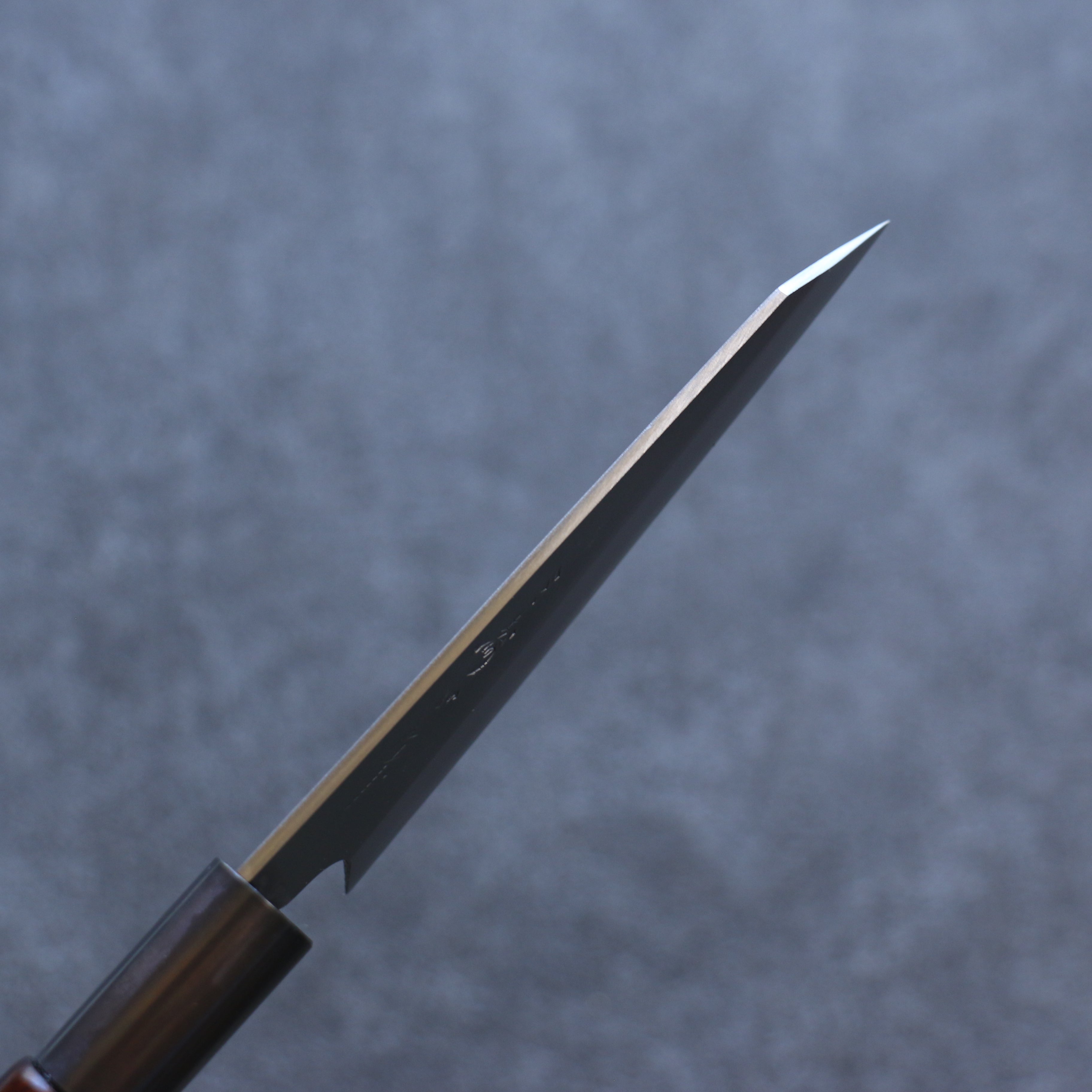 Misuzu VG10 Kasumitogi Kiritsuke Petty-Utility 105mm Brown Lacquered Handle - Seisuke Knife