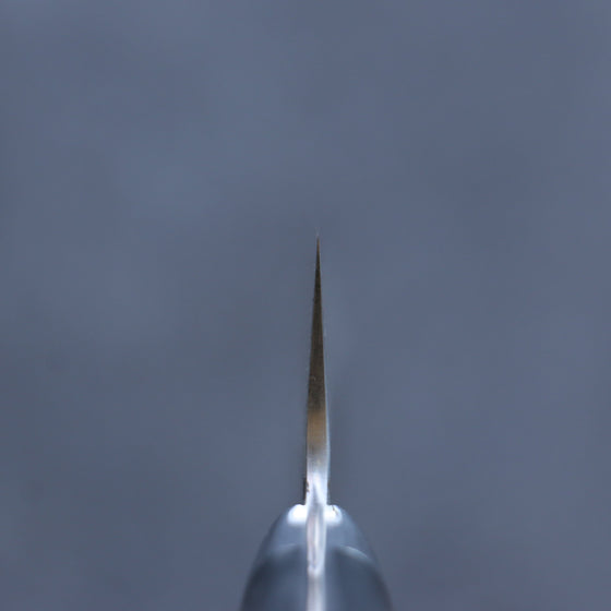 Takeshi Saji Blue Super Black Finished Damascus Kiritsuke Gyuto 180mm Black Micarta Handle - Seisuke Knife