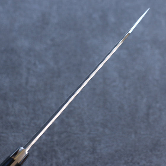 Takeshi Saji Blue Super Black Finished Damascus Kiritsuke Gyuto 180mm Black Micarta Handle - Seisuke Knife