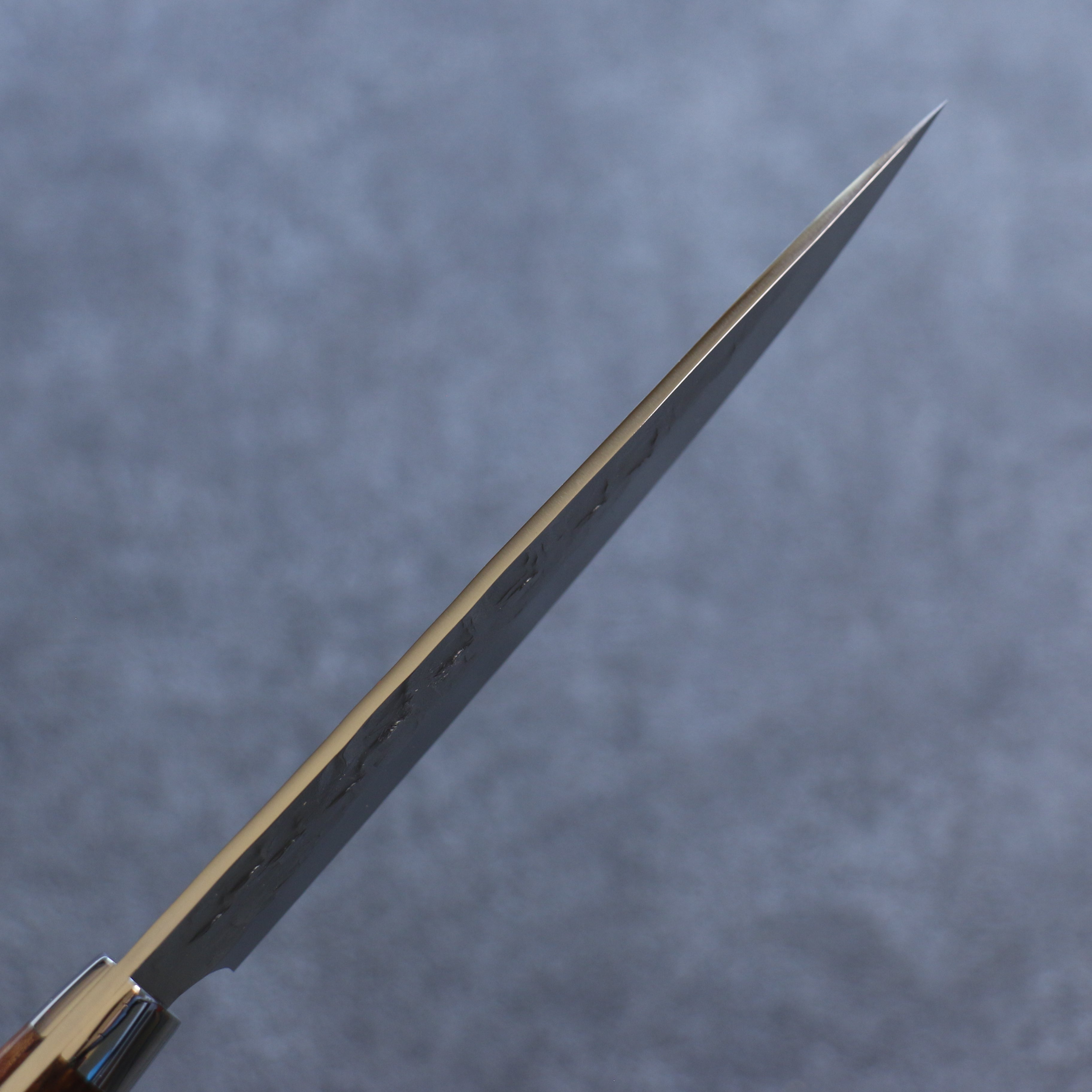 Takeshi Saji VG10 Hammered Damascus Petty-Utility 135mm Ironwood Handle - Seisuke Knife