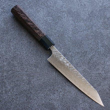  Yoshimi Kato SG2 Hammered ( V ) Kiritsuke Petty-Utility 150mm Wenge Handle - Seisuke Knife