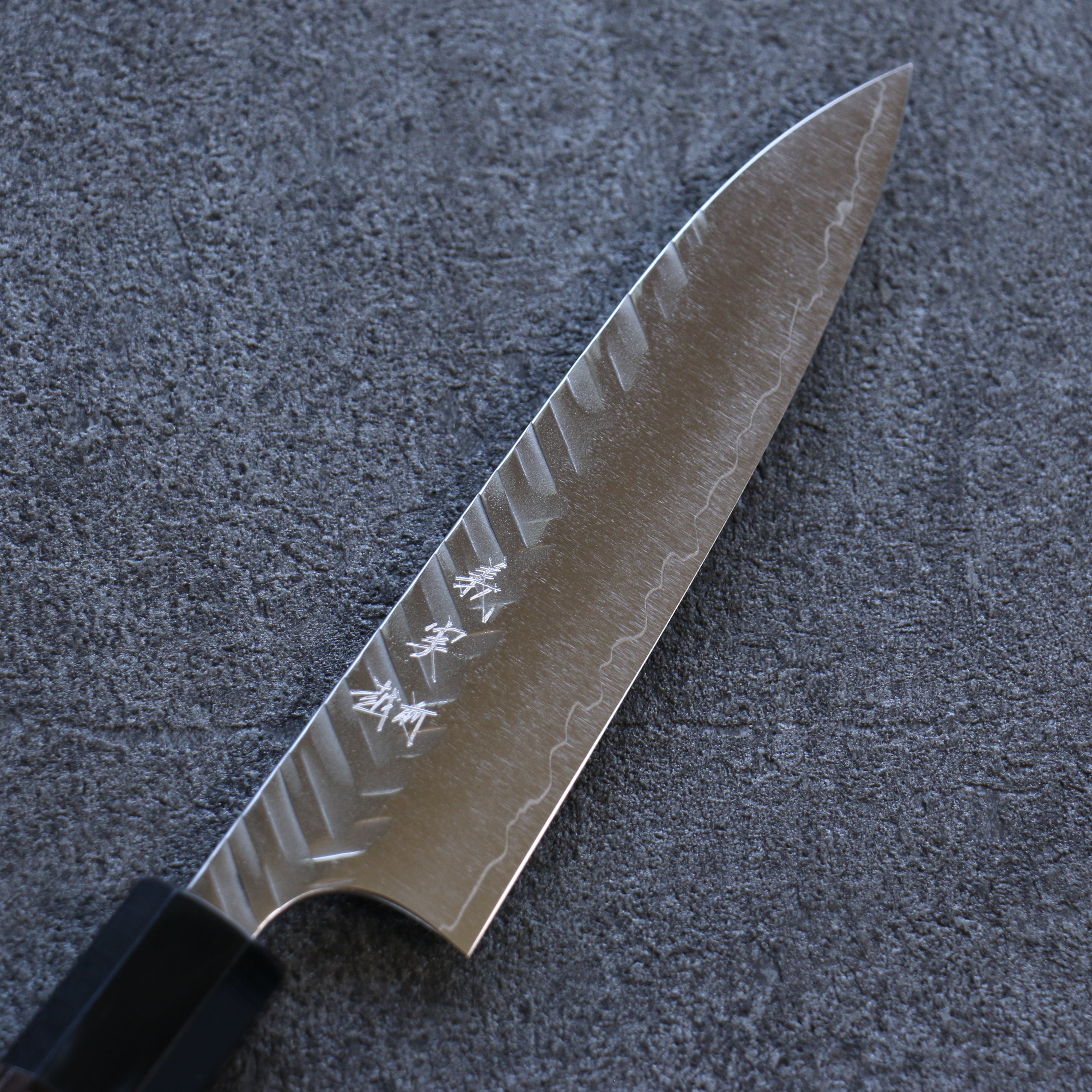 Yoshimi Kato SG2 Hammered ( V ) Petty-Utility 120mm Wenge Handle - Seisuke Knife