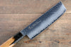 Sakai Takayuki VG10 33 Layer Damascus Nakiri 160mm with Lacquered (Kokushin) Live Oak Handle - Seisuke Knife - Slide 3