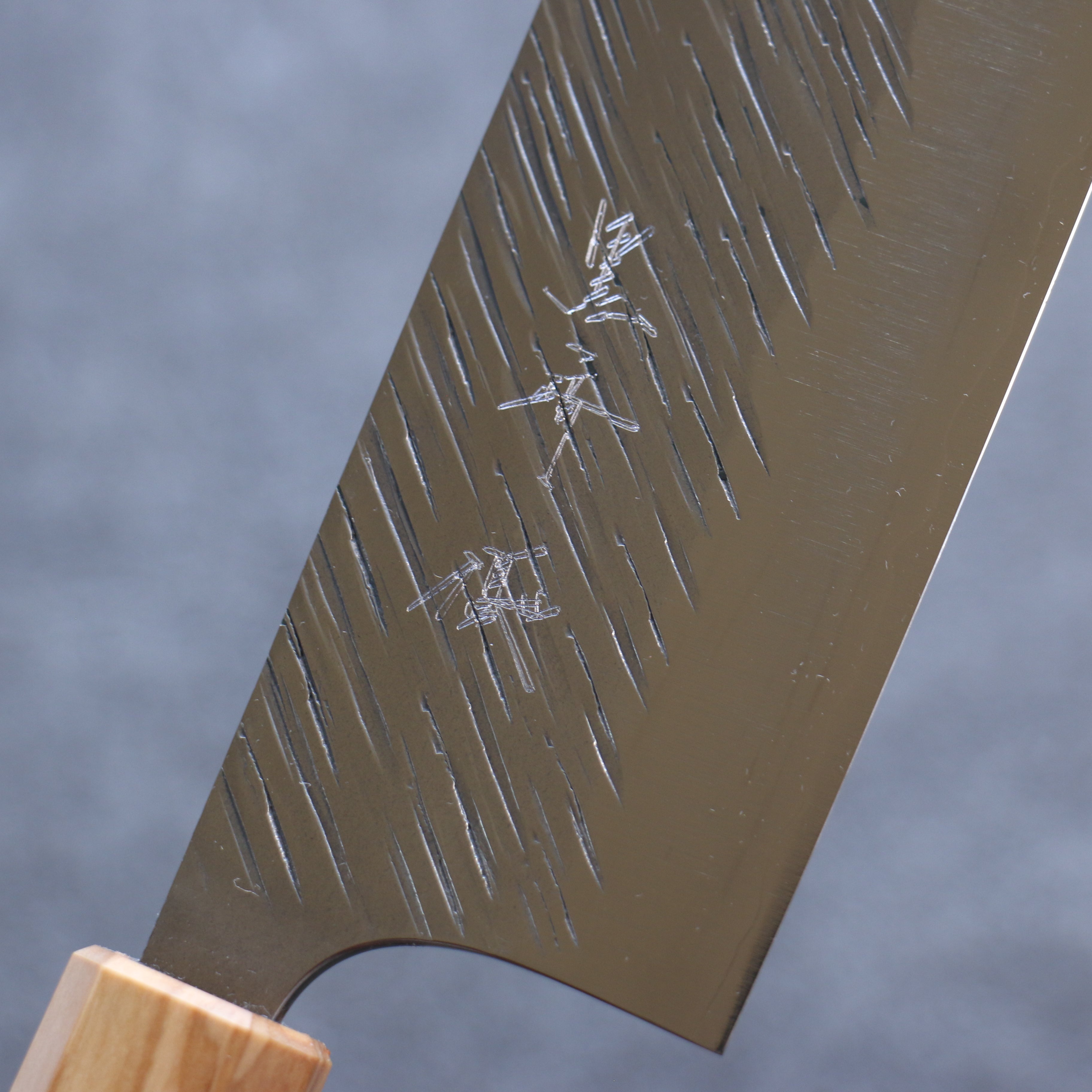 Yu Kurosaki Fujin SG2 Hammered Nakiri 165mm Olive tree(ferrule: Turquoise) Handle - Seisuke Knife