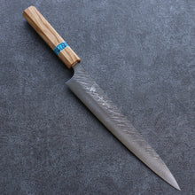  Yu Kurosaki Fujin SG2 Hammered Sujihiki 240mm Olive tree(ferrule: Turquoise) Handle - Seisuke Knife