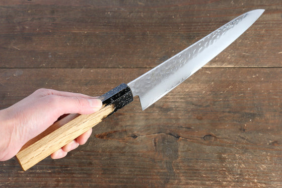 Sakai Takayuki VG10 33 Layer Damascus Gyuto 210mm with Live Oak Lacquered (Kokushin) Handle - Seisuke Knife