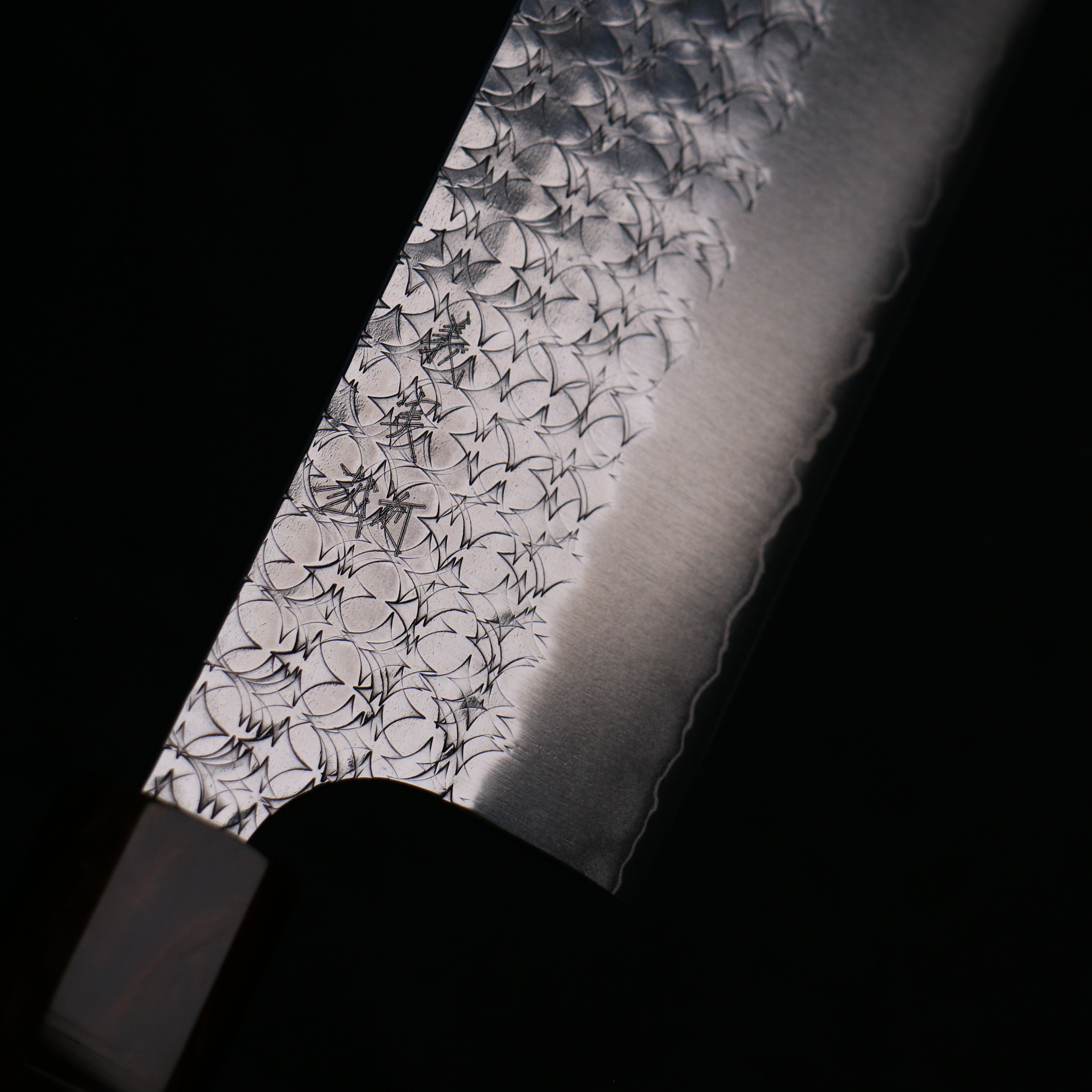 Yoshimi Kato Minamo SG2 Hammered Nakiri 165mm Ebony Wood Handle - Seisuke Knife