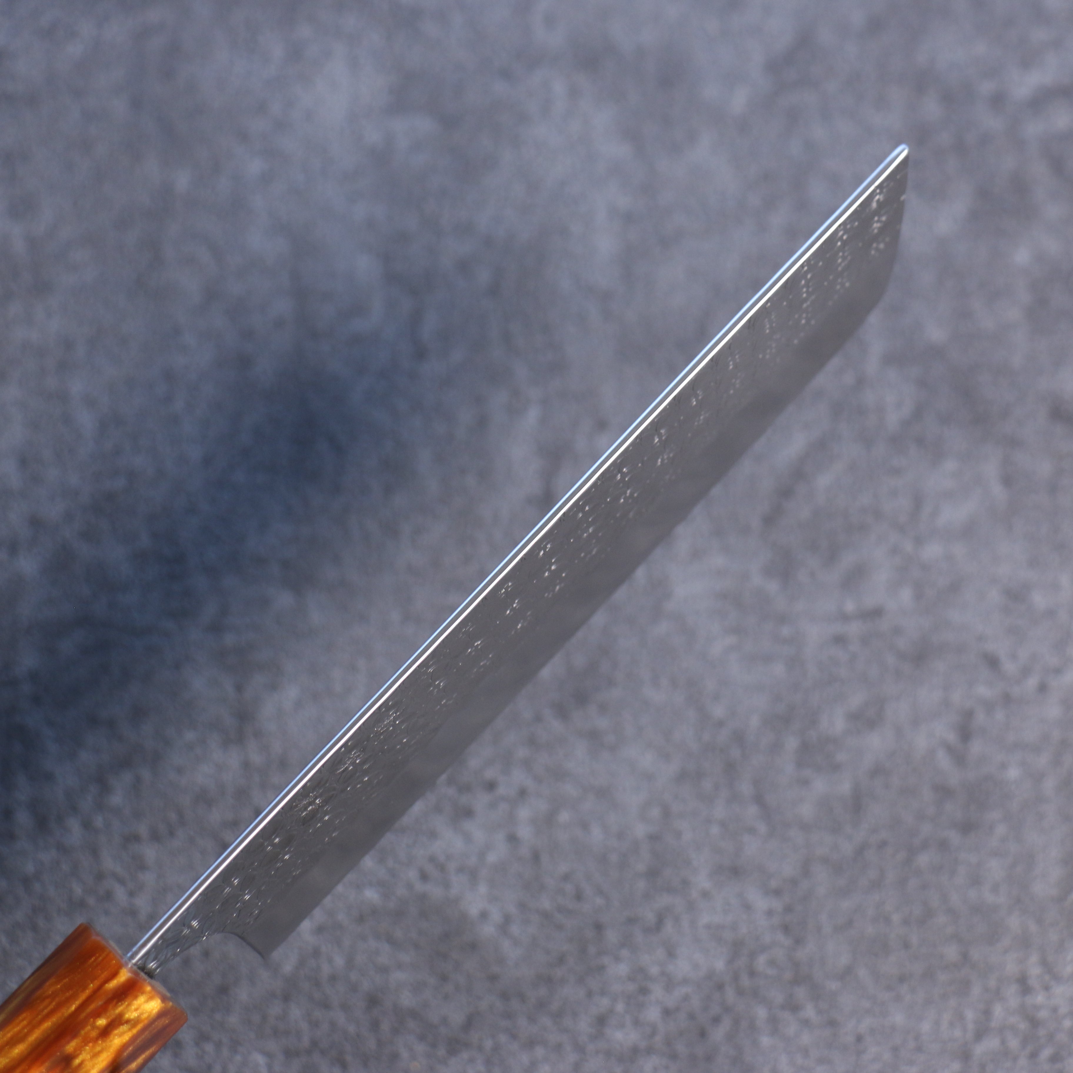 Yoshimi Kato Minamo SG2 Hammered Nakiri 165mm Ebony Wood Handle - Seisuke Knife