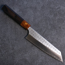  Yoshimi Kato Minamo SG2 Hammered Bunka 165mm Ebony Wood Handle - Seisuke Knife