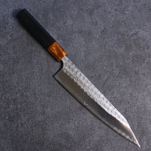  Yoshimi Kato Minamo SG2 Hammered Kiritsuke Gyuto 210mm Ebony (ferrule: Orange Resin) Handle - Seisuke Knife