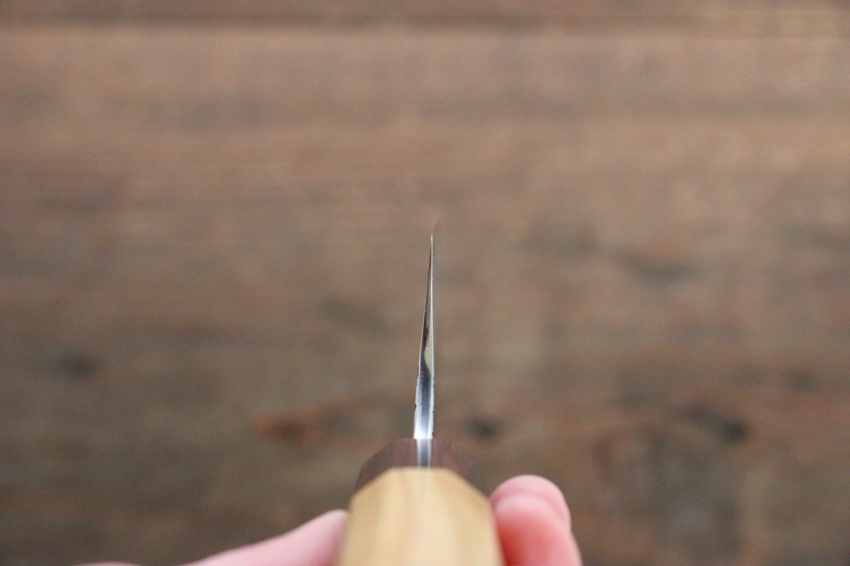 Yu Kurosaki Fujin Blue Super Hammered Bunka 165mm with Keyaki Elm Handle - Seisuke Knife