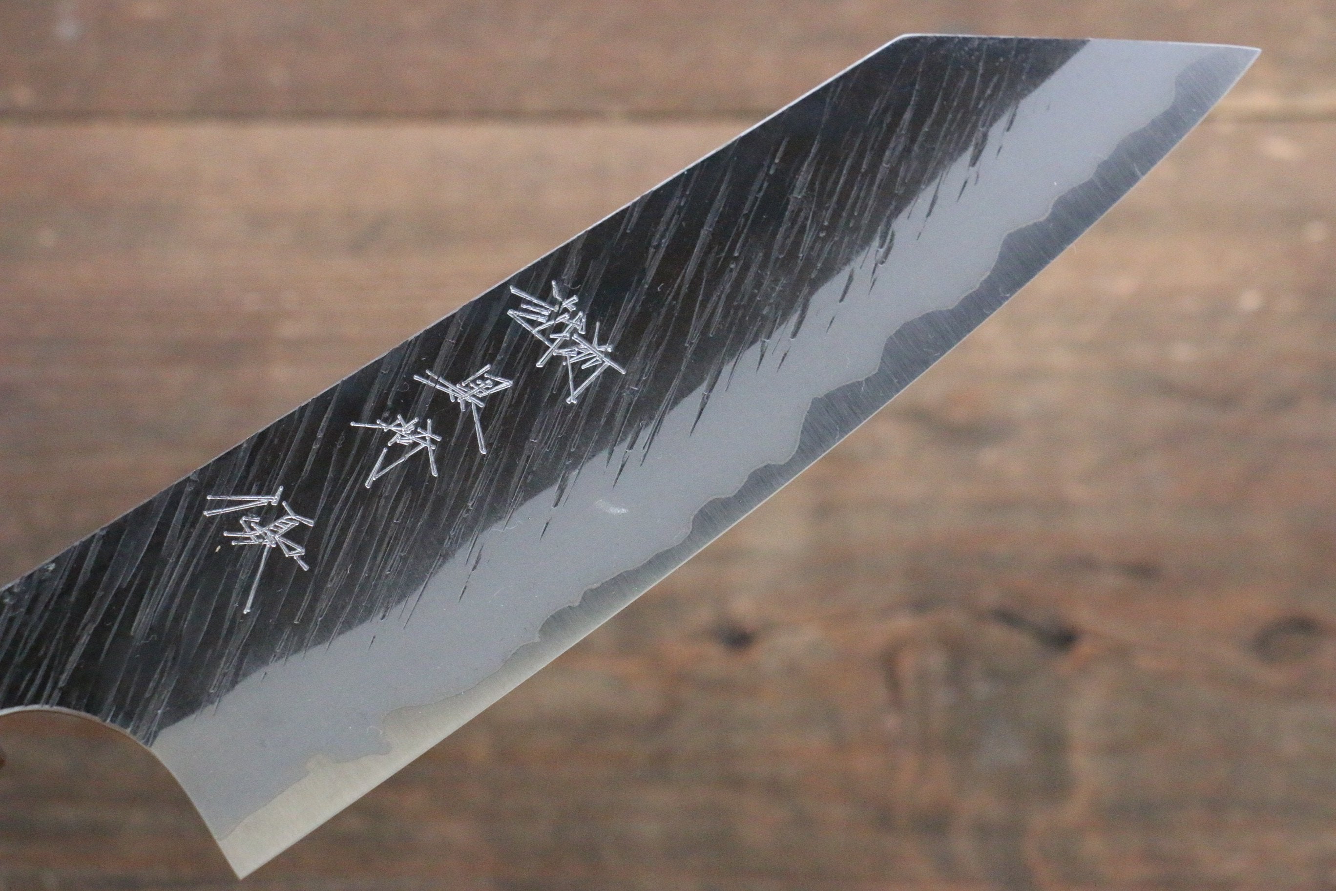 Yu Kurosaki Fujin Blue Super Hammered Bunka 165mm with Keyaki Elm Handle - Seisuke Knife