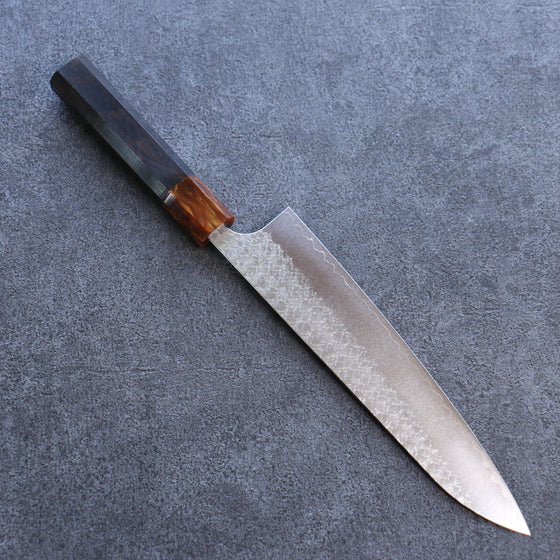 Yoshimi Kato Minamo SG2 Hammered Gyuto 210mm Ebony Wood Handle - Seisuke Knife