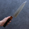 Yoshimi Kato Minamo SG2 Hammered Gyuto 210mm Ebony Wood Handle - Seisuke Knife - Slide 6