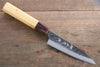 Yu Kurosaki Fujin Blue Super Hammered Petty-Utility 120mm Keyaki (Japanese Elm) Handle - Seisuke Knife