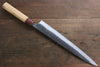 Yu Kurosaki Fujin Blue Super Hammered Sujihiki 270mm Keyaki (Japanese Elm) Handle - Seisuke Knife - Slide 2