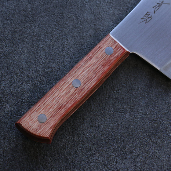 Seisuke Stainless Steel Chopper 170mm Brown Pakka wood Handle - Seisuke Knife