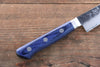 Seisuke Seiun VG10 33 Layer Damascus Petty-Utility 135mm Blue Pakka wood Handle with Sheath - Seisuke Knife - Slide 13