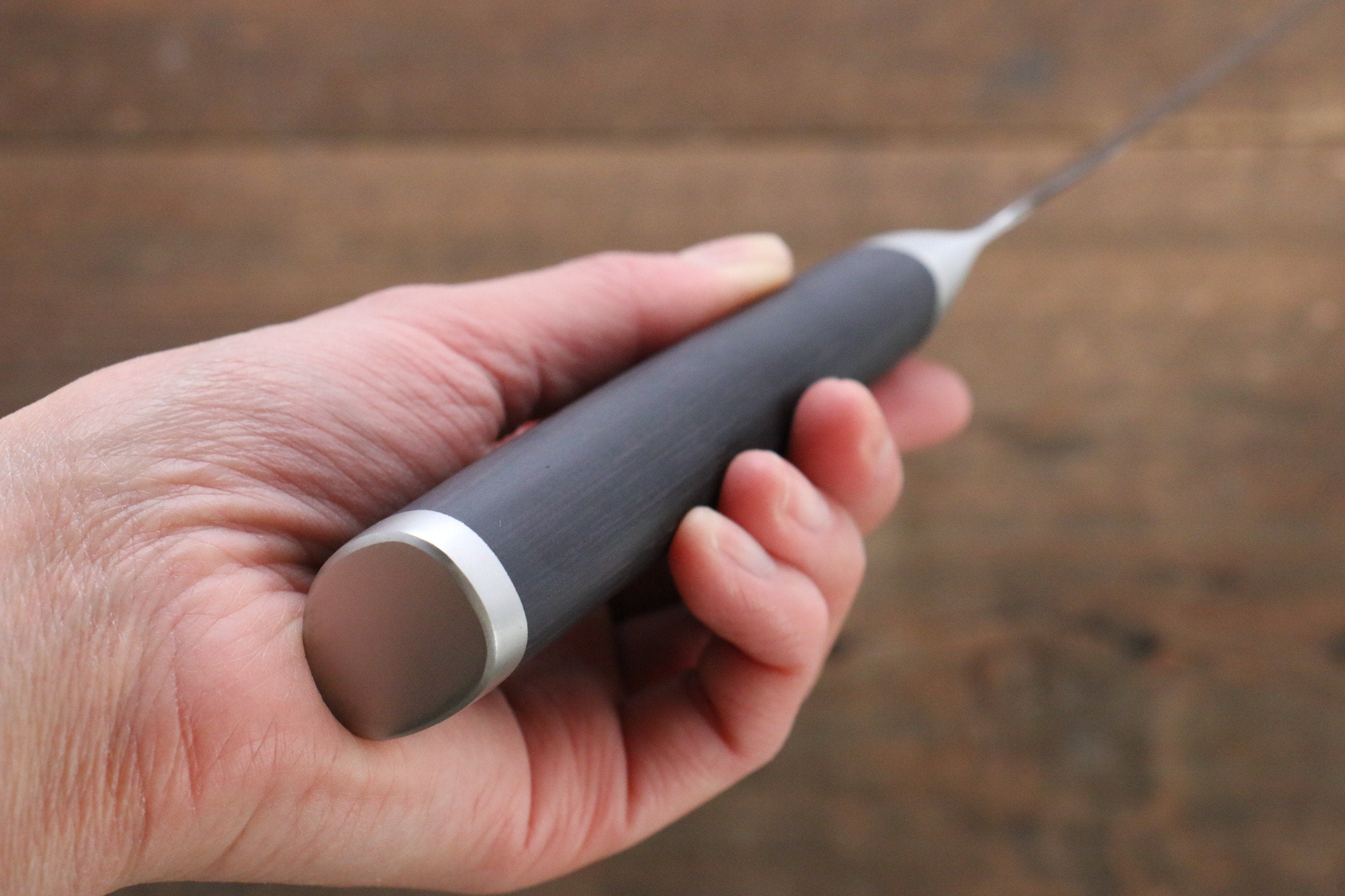 Miyako 33 Layer Damascus AUS-8 Japanese Bread Slicer Knife 240mm - Seisuke Knife