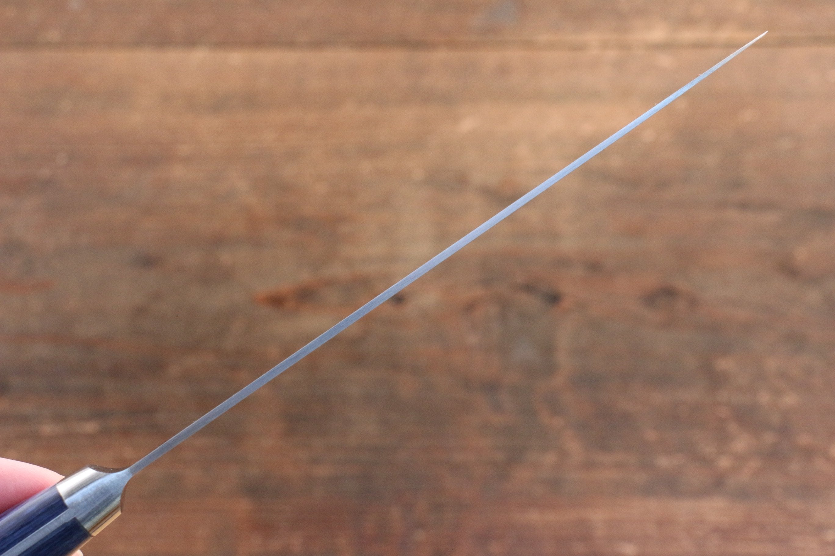 Seisuke Seiten Molybdenum Petty-Utility 120mm Blue Pakkawood Handle with Sheath - Seisuke Knife