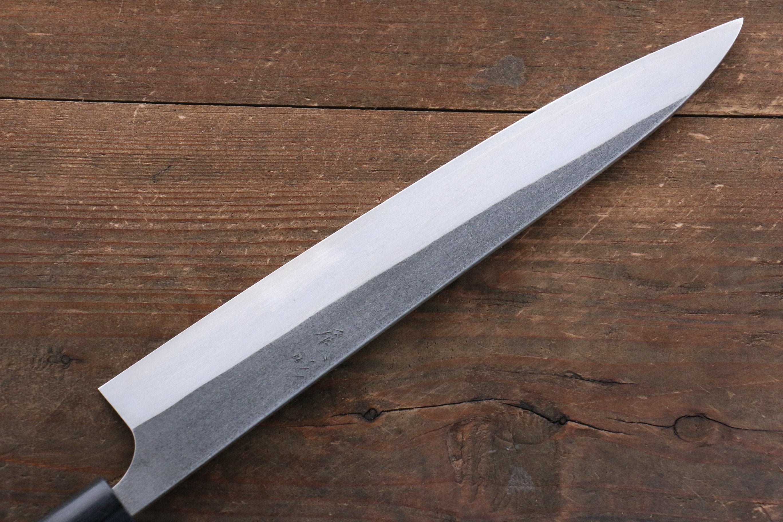 Shungo Ogata SG2 Kurouchi Black Finished Sujihiki 240mm Shitan Handle - Seisuke Knife