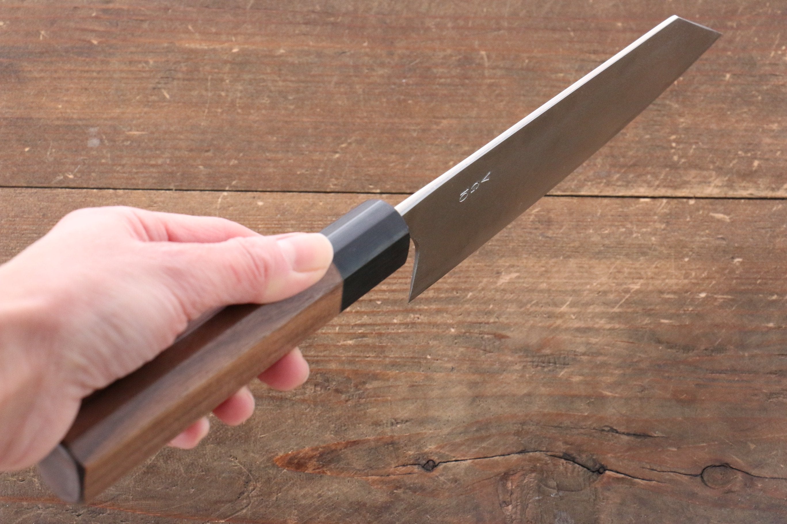 Nao Yamamoto VG10 Black Damascus Bunka 165mm Walnut - Seisuke Knife