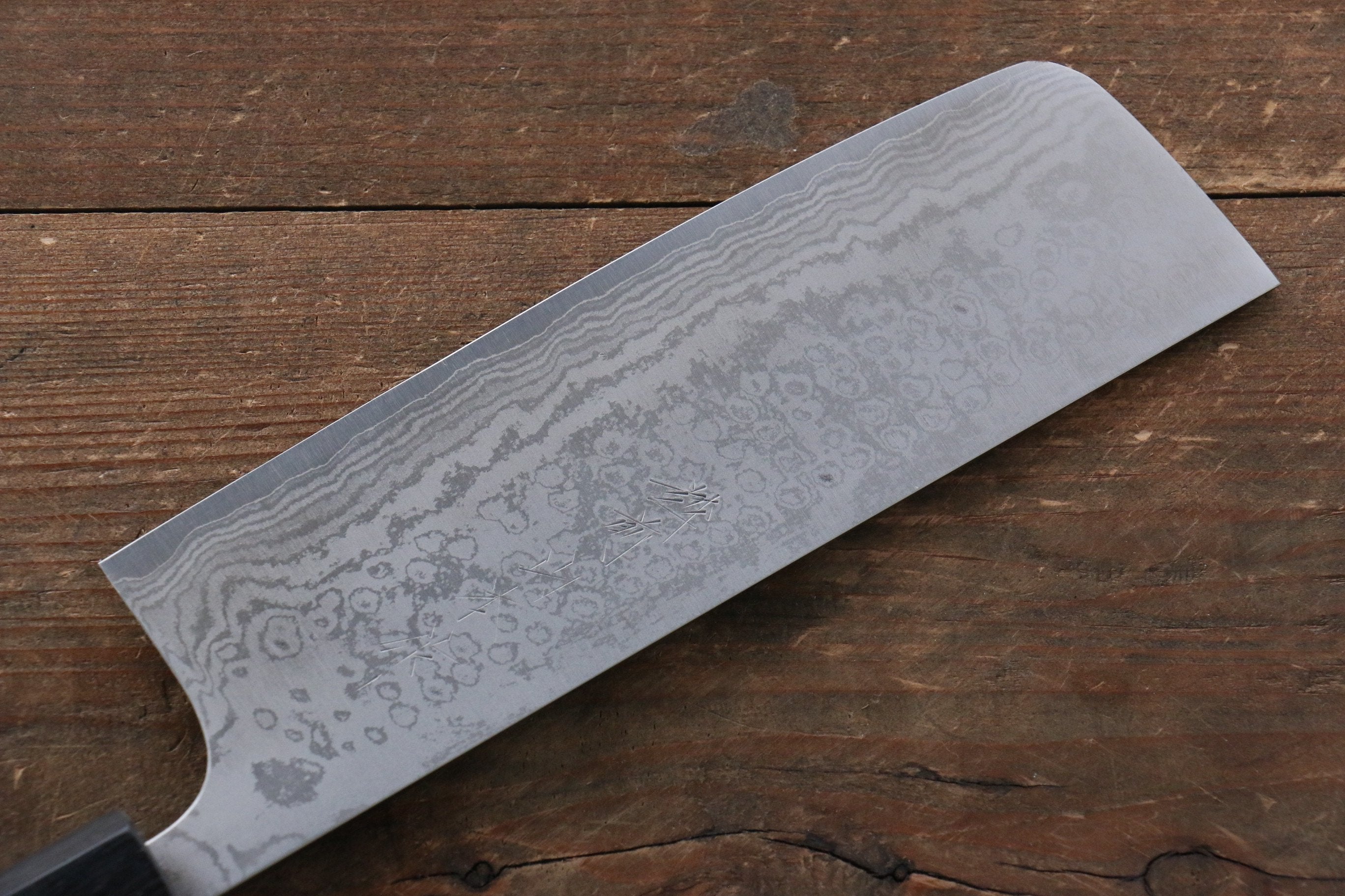Nao Yamamoto VG10 Damascus Nakiri 165mm Cherry Blossoms Handle - Seisuke Knife