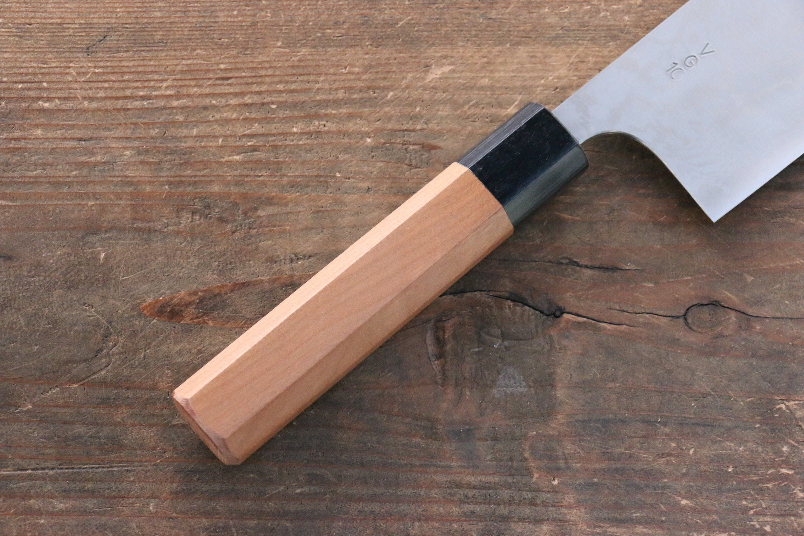 Nao Yamamoto VG10 Damascus Nakiri 165mm Cherry Blossoms Handle - Seisuke Knife