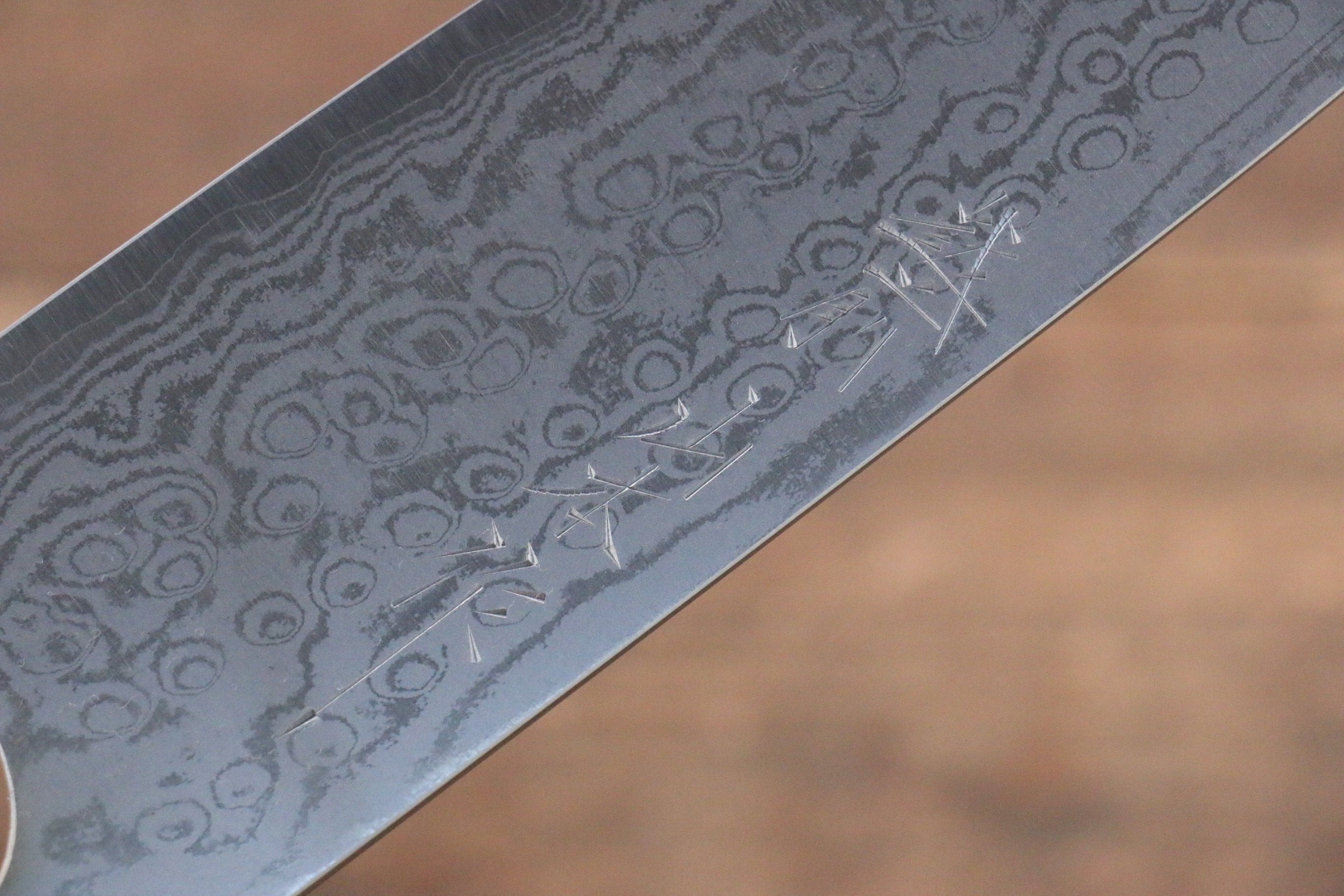 Nao Yamamoto VG10 Damascus Santoku 170mm with Cherry Wood Handle - Seisuke Knife