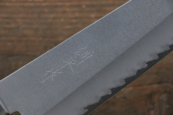 Kunihira VG1 Nashiji Santoku 170mm with Mahogany Handle - Seisuke Knife