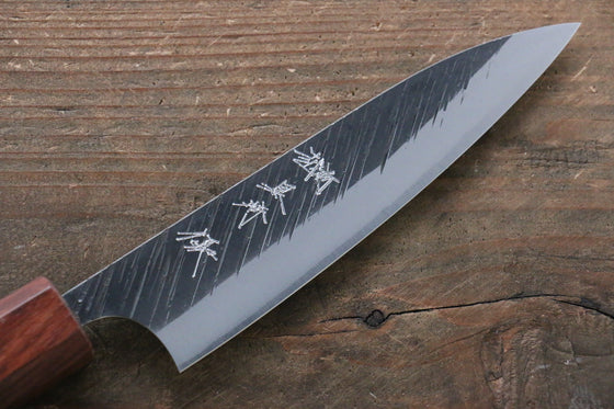 Yu Kurosaki Blue Super Hammered Petty-Utility 120mm with Shitan Handle (ferrule: Honduras) - Seisuke Knife