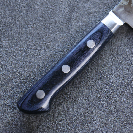 Seisuke Seiun VG10 33 Layer Damascus Petty-Utility 135mm Navy blue Pakka wood Handle with Sheath - Seisuke Knife