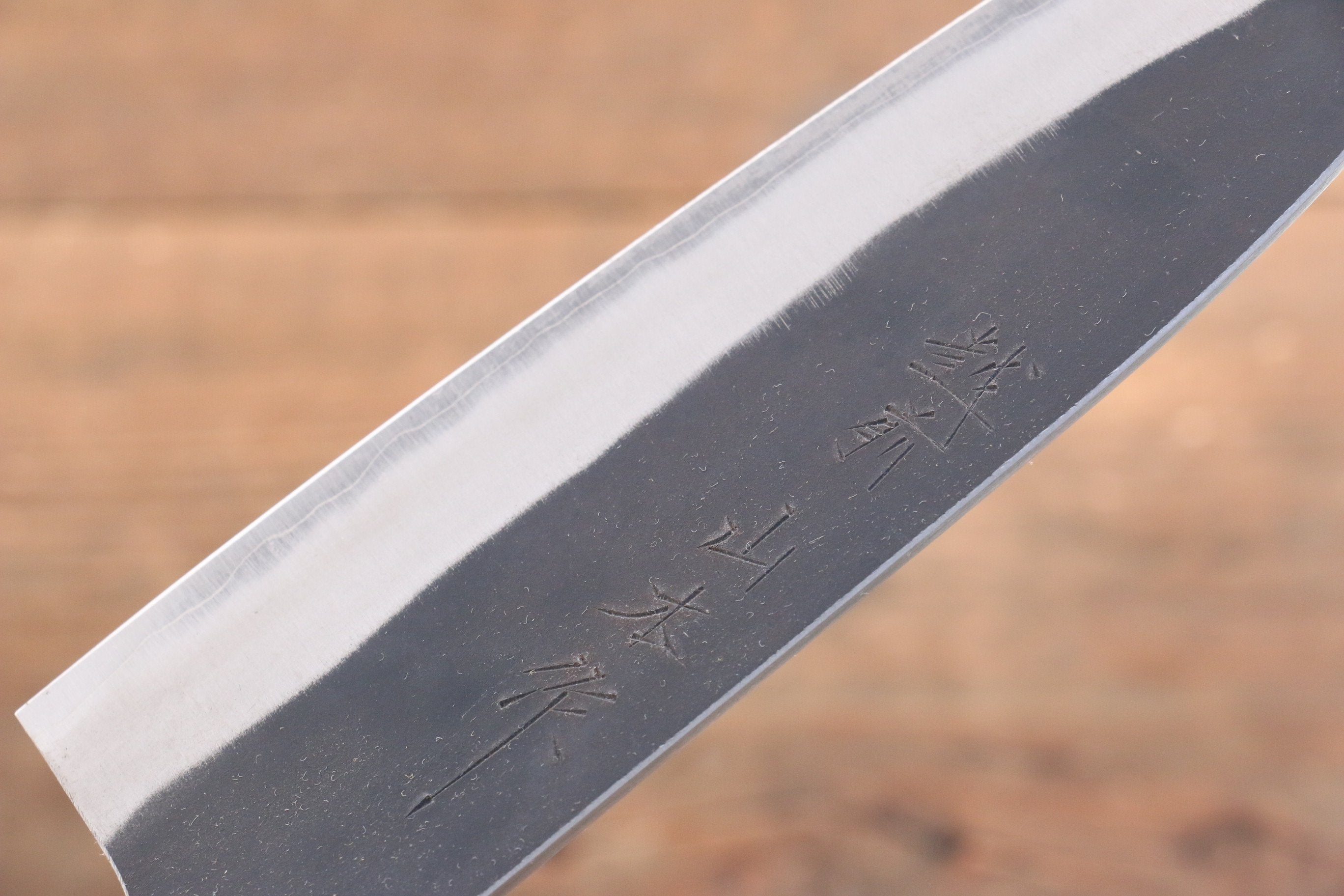 Nao Yamamoto Blue Super Kurouchi Santoku 165mm Walnut Handle - Seisuke Knife