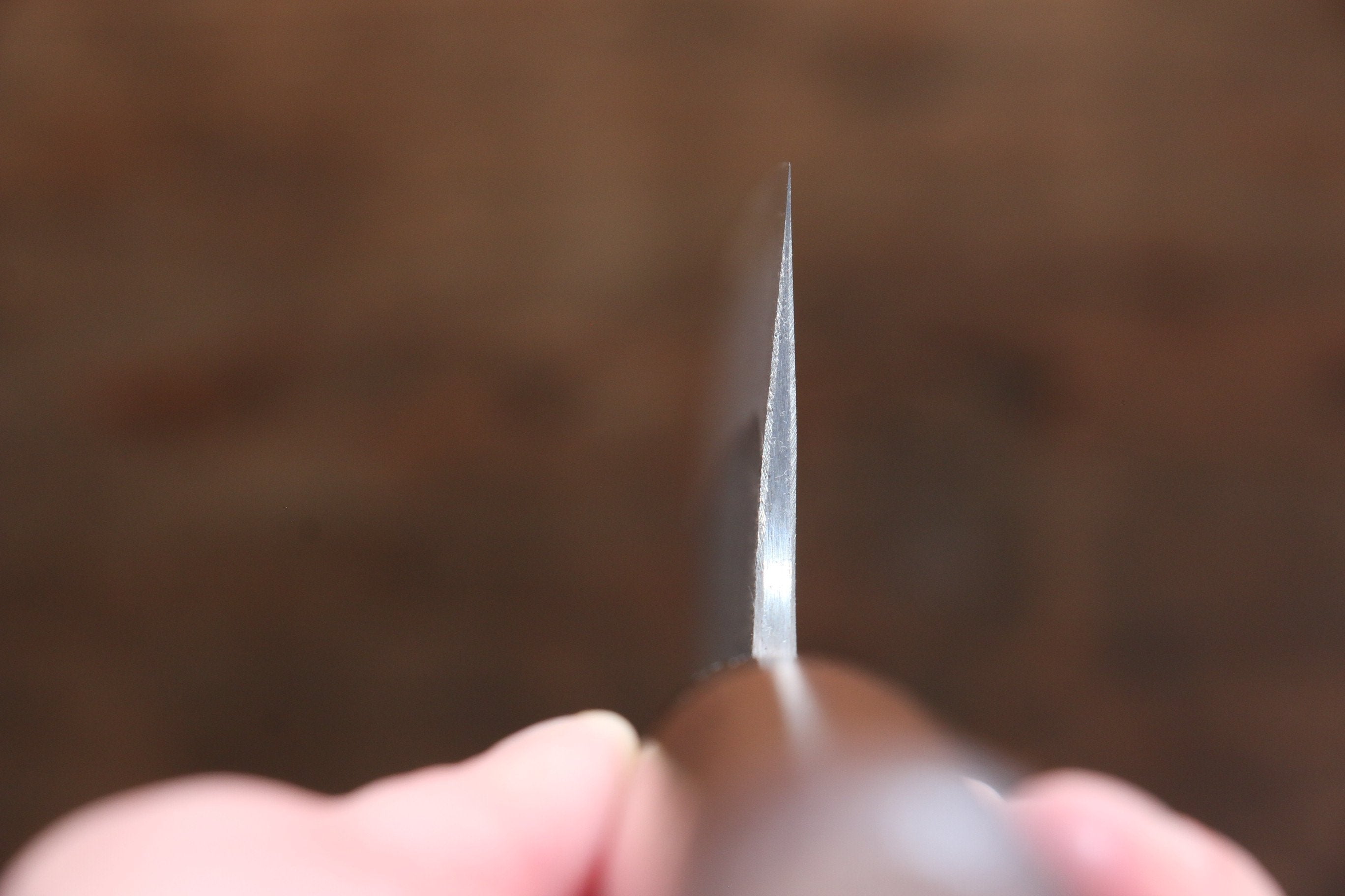 Nao Yamamoto Blue Super Kurouchi Santoku 165mm Walnut Handle - Seisuke Knife