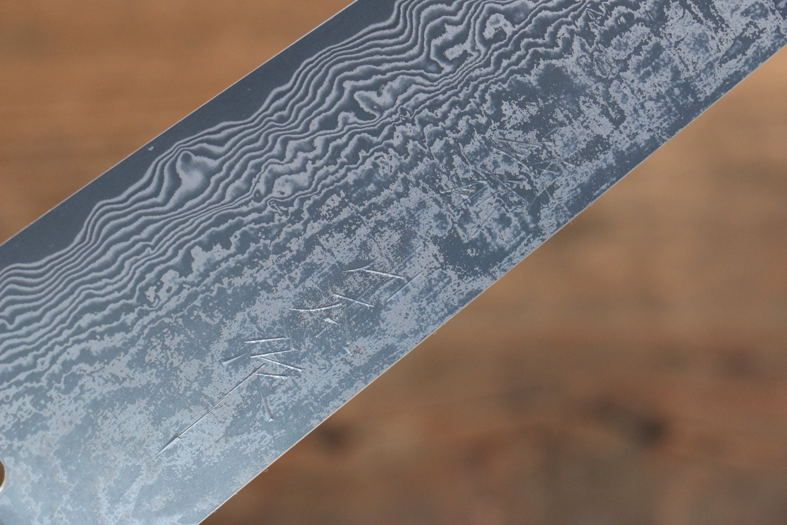 Nao Yamamoto VG10 Black Damascus Gyuto 180mm with Black Pakkawood Handle - Seisuke Knife