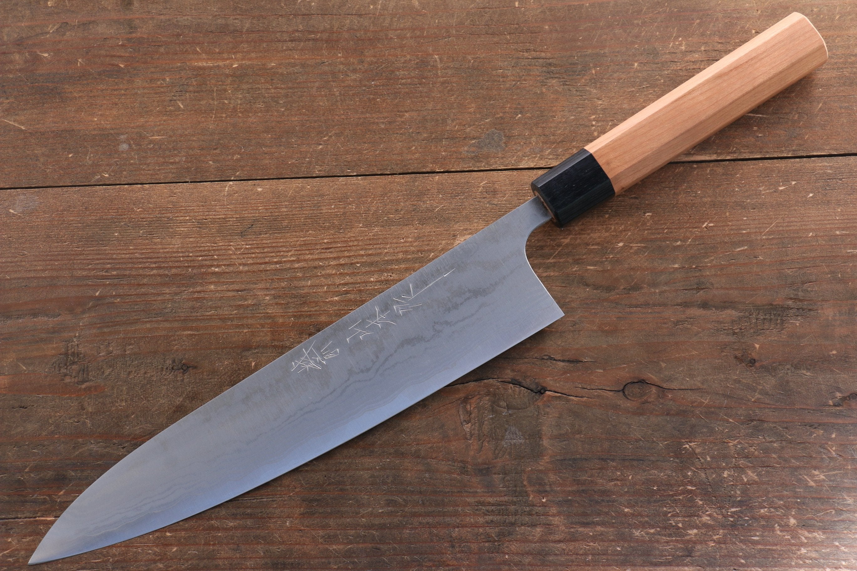 Nao Yamamoto VG10 Damascus Gyuto 240mm with Cherry Handle - Seisuke Knife