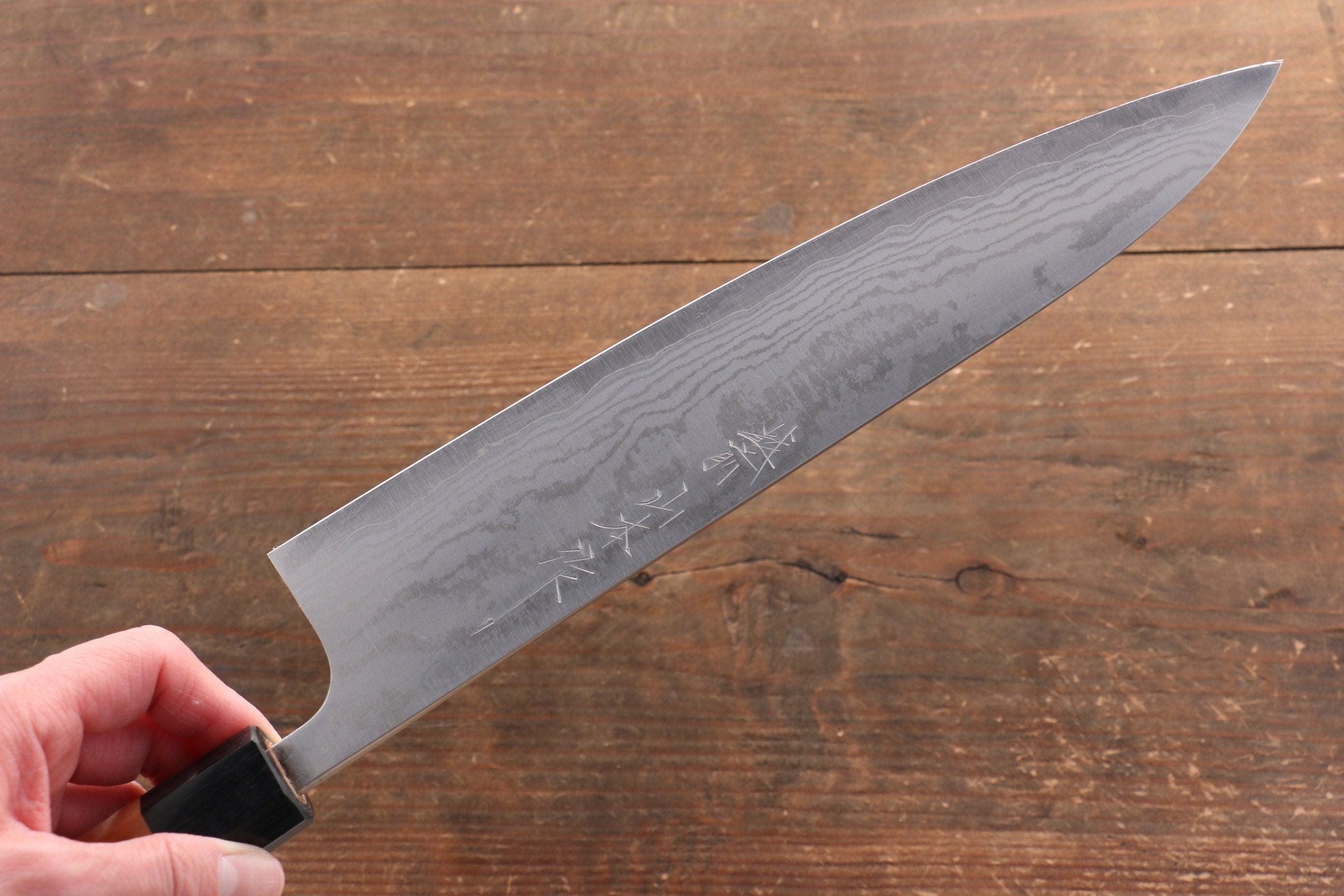 Nao Yamamoto VG10 Damascus Gyuto 240mm with Cherry Handle - Seisuke Knife