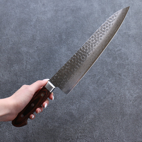 Seisuke VG10 17 Layer Damascus Gyuto 270mm Mahogany Handle - Seisuke Knife