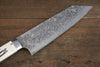 Takeshi Saji SG2 Black Damascus Bunka 180mm Cow Bone Handle - Seisuke Knife - Slide 6